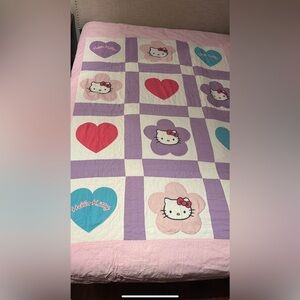 Hello Kitty twin Patchwork Quilt comforter in good condition